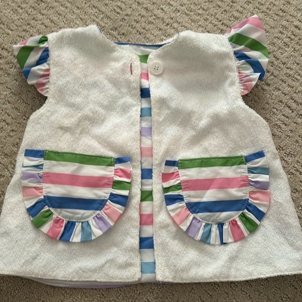 The Beaufort Bonnet swimsuit cover up. 12-18MO